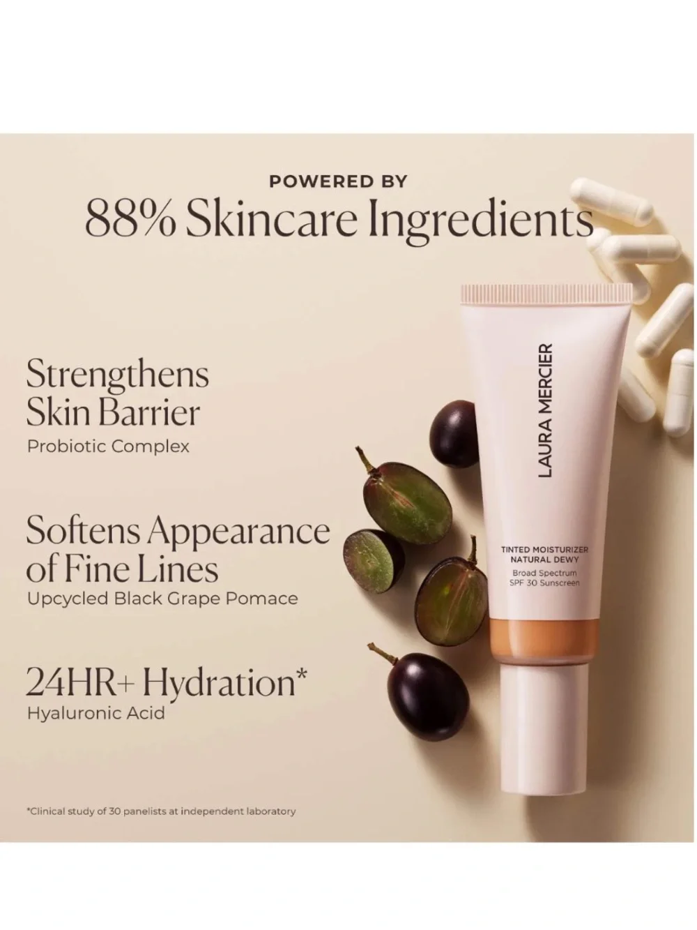 Laura Mercier Tinted Moisturizer Foundation 1W Blonde BNIB